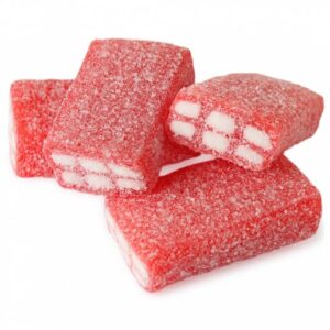 Fini Sour Strawberry Bricks Licorice Candy 2.2lb
